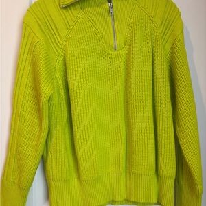 NINA: COTTON HALF-ZIP FRONT PULLOVER